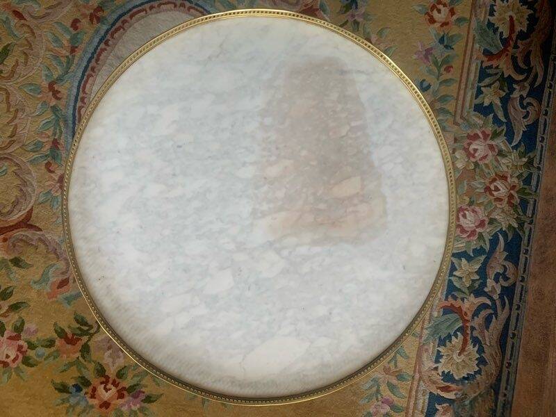 Bouillotte table in Louis XVI style