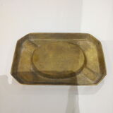 Art deco brass emailed ashtray