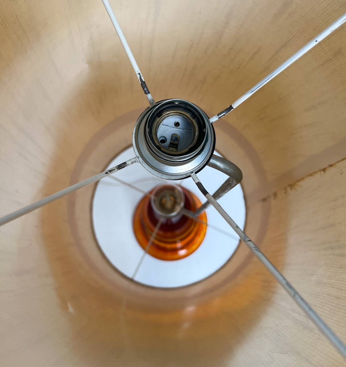 Ceramic fat lava Hustadt Leuchten floor lamp, 1970s