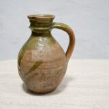 Old glazed terracotta jar