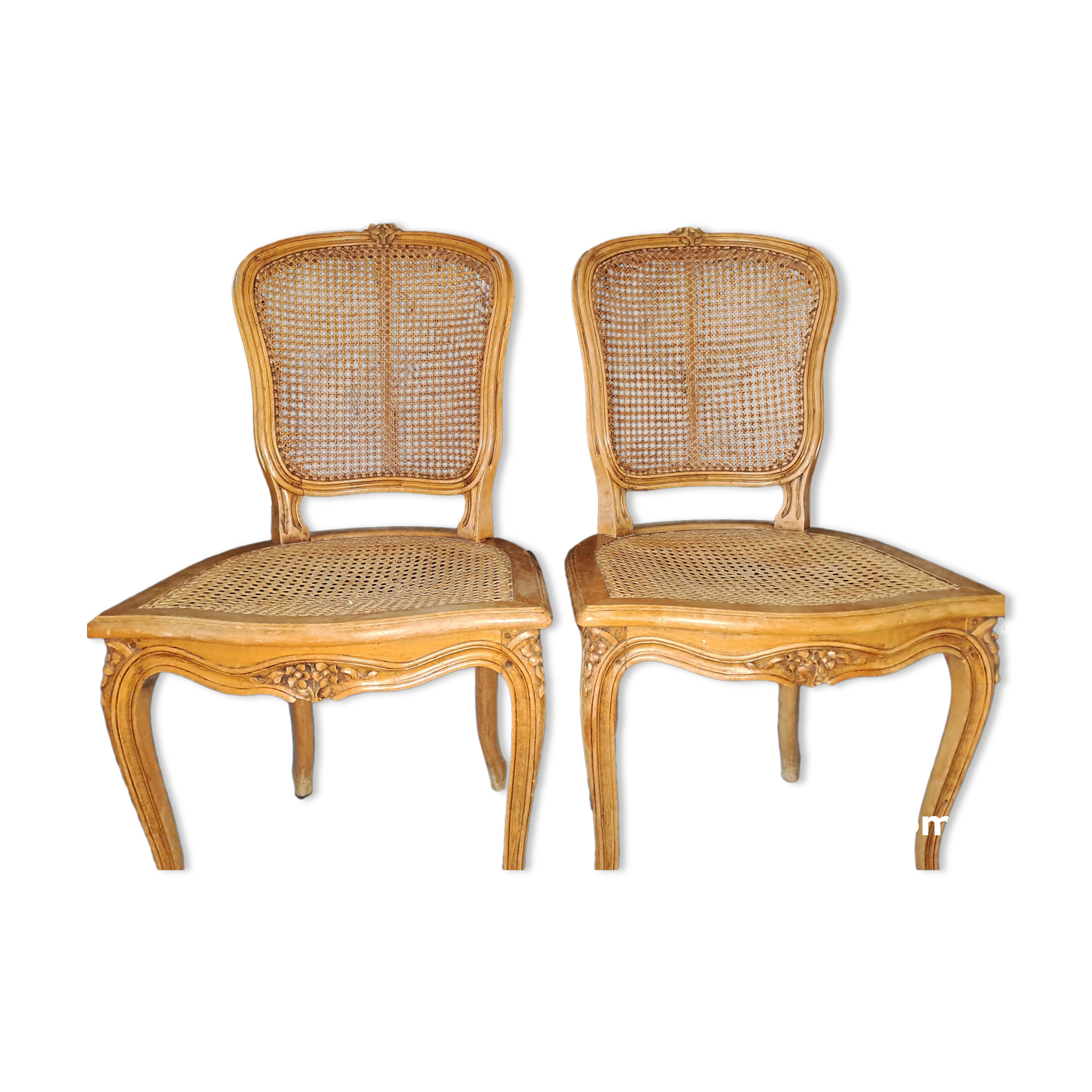 Vintage French wooden chairs