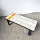 Ceramic Coffee Table Jean Jaffreux 1950s - Metal & Vintage Orange