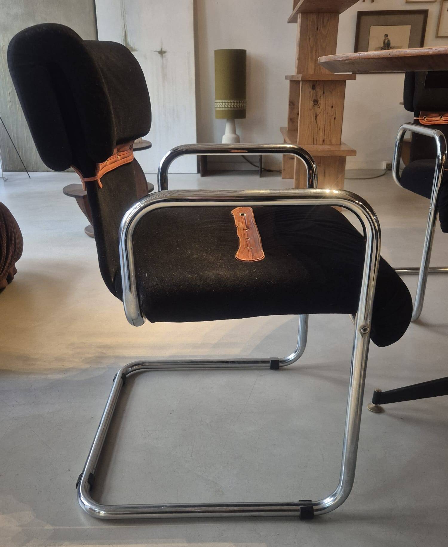 Chaises/fauteuils Guido Faleschini pour Hermes, 1970