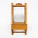 Item Name French Wooden Shaving Cabinet with Mirror, 1890s