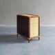 Vintage rattan & woven cane cabinet