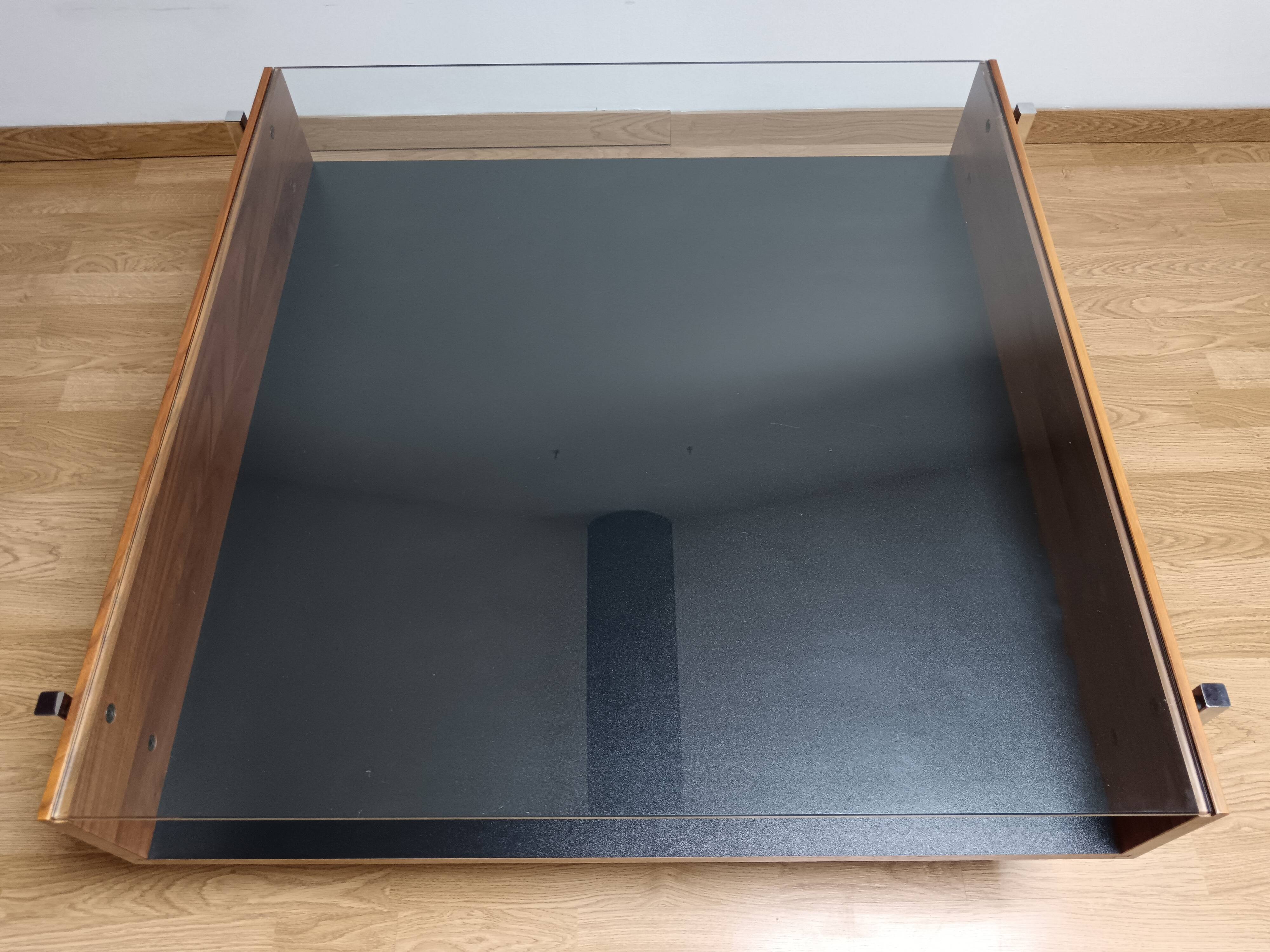 Wood and glass coffee table, Robin Day for Habitat