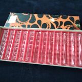 Box of 12 triangular lead crystal knife holders