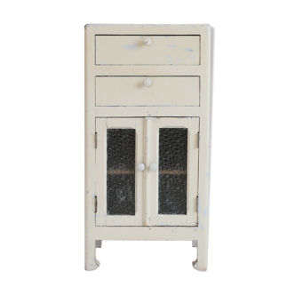 Old hospital storage cabinet