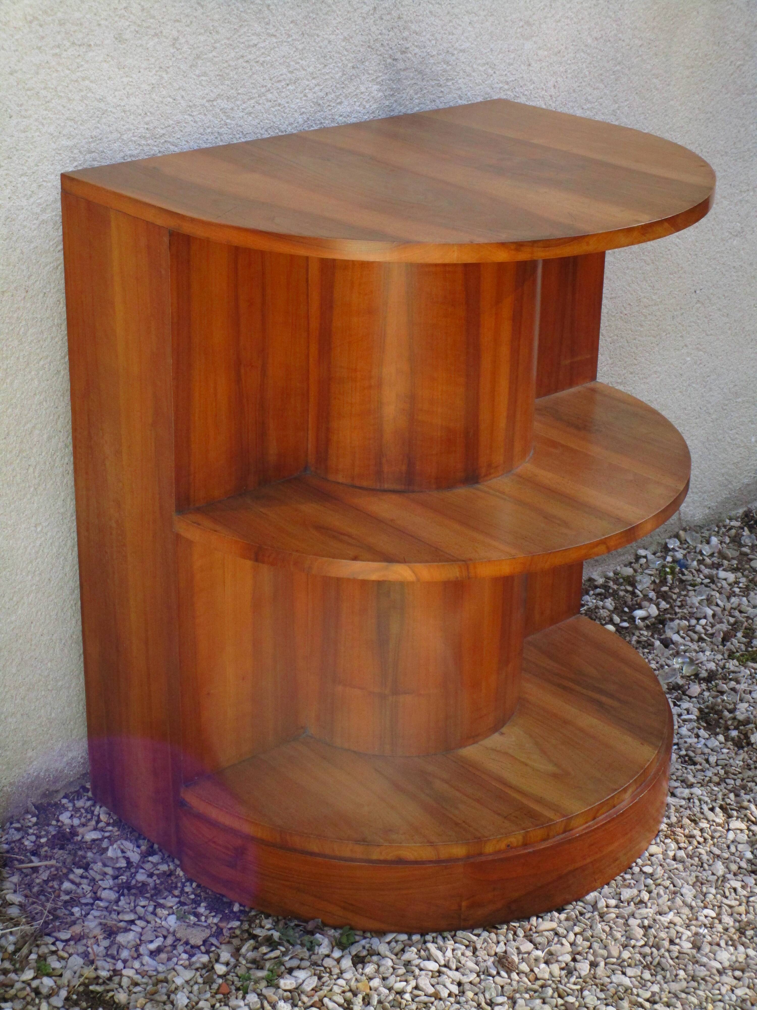 Art deco shelf walnut