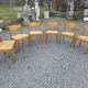 6 chaises vintage en orme maison Regain années 60
