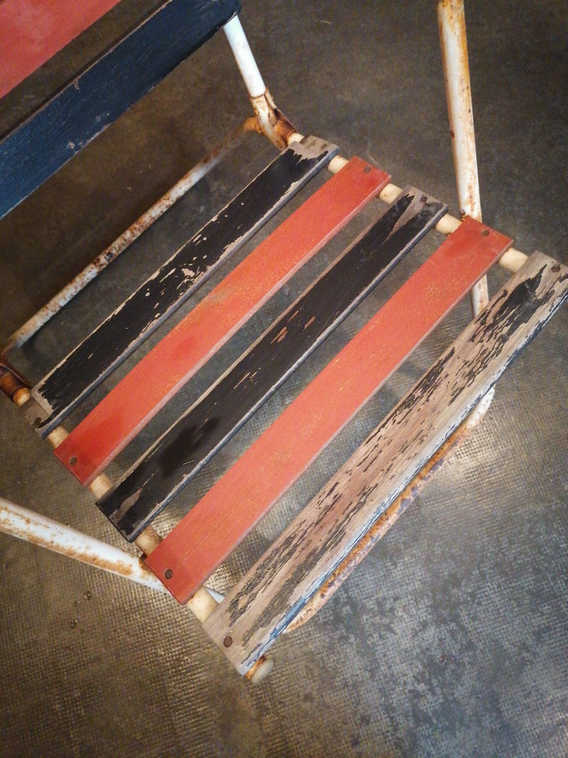 Garden folding armchair 1950 60