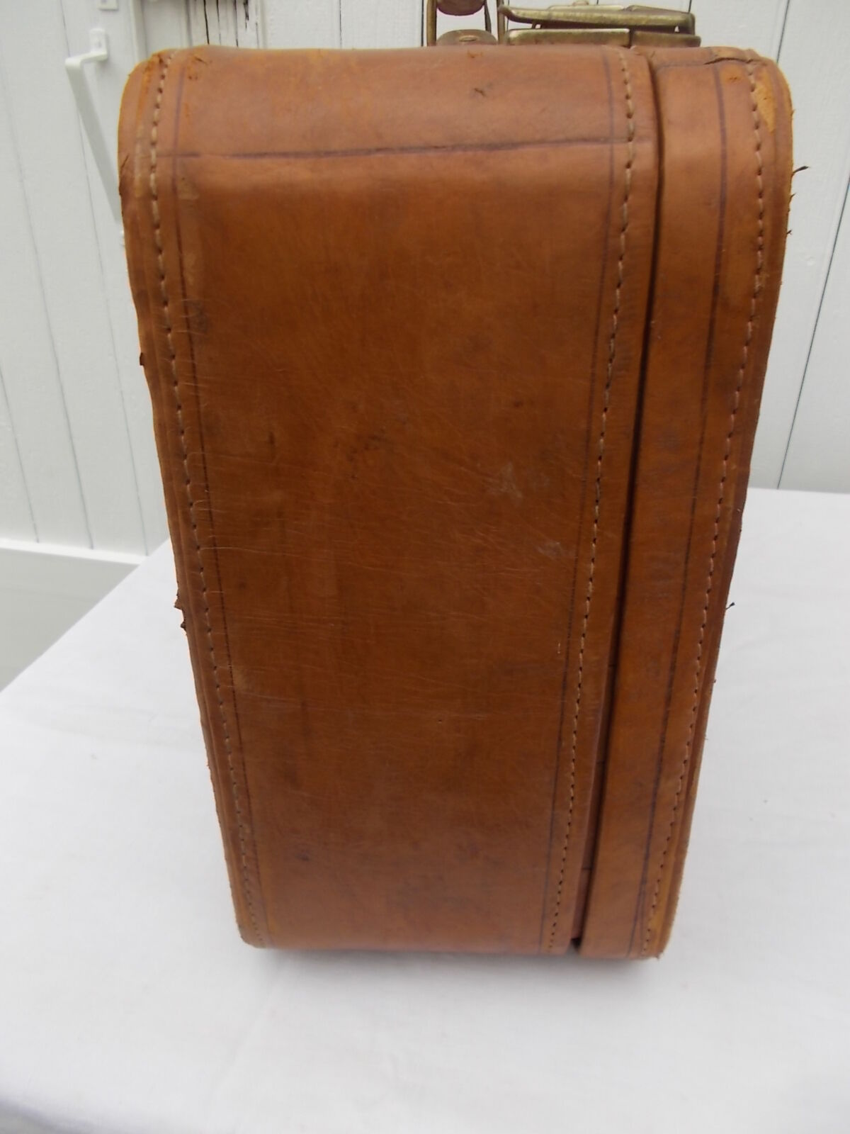 Vintage leather suitcase