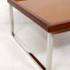 Table basse carrée bois & métal