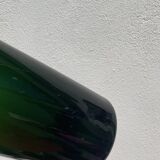 3x bouteilles en vert &bleu comme base pour lampes