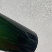 3x bouteilles en vert &bleu comme base pour lampes