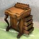 Bureau Davenport Victorien XIXème en noyer