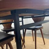 Round teak table from the 60s