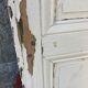 Old glass door