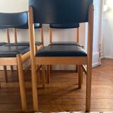 Set of six vintage Scandinavian chairs
