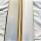 Perspex angle sconces and white lacquered metal with double lamp 1 pair