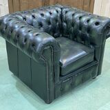 Chesterfield leather armchair from the 70s