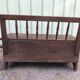 Rustic chest bench in old patina fir.