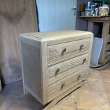 Oak airbrushed chest of drawers – 1930s – 3 drawers