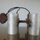 Scandinavian suspension in teak and perspex 60s 70s