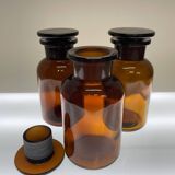 Set of 3 pharmacy bottles.