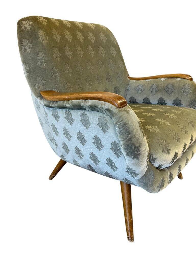 Fauteuil cocktail vintage bleu clair / fauteuil / fauteuil une place