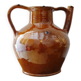 Orjol ancien français à glaçure orange foncé, provenant du Languedoc