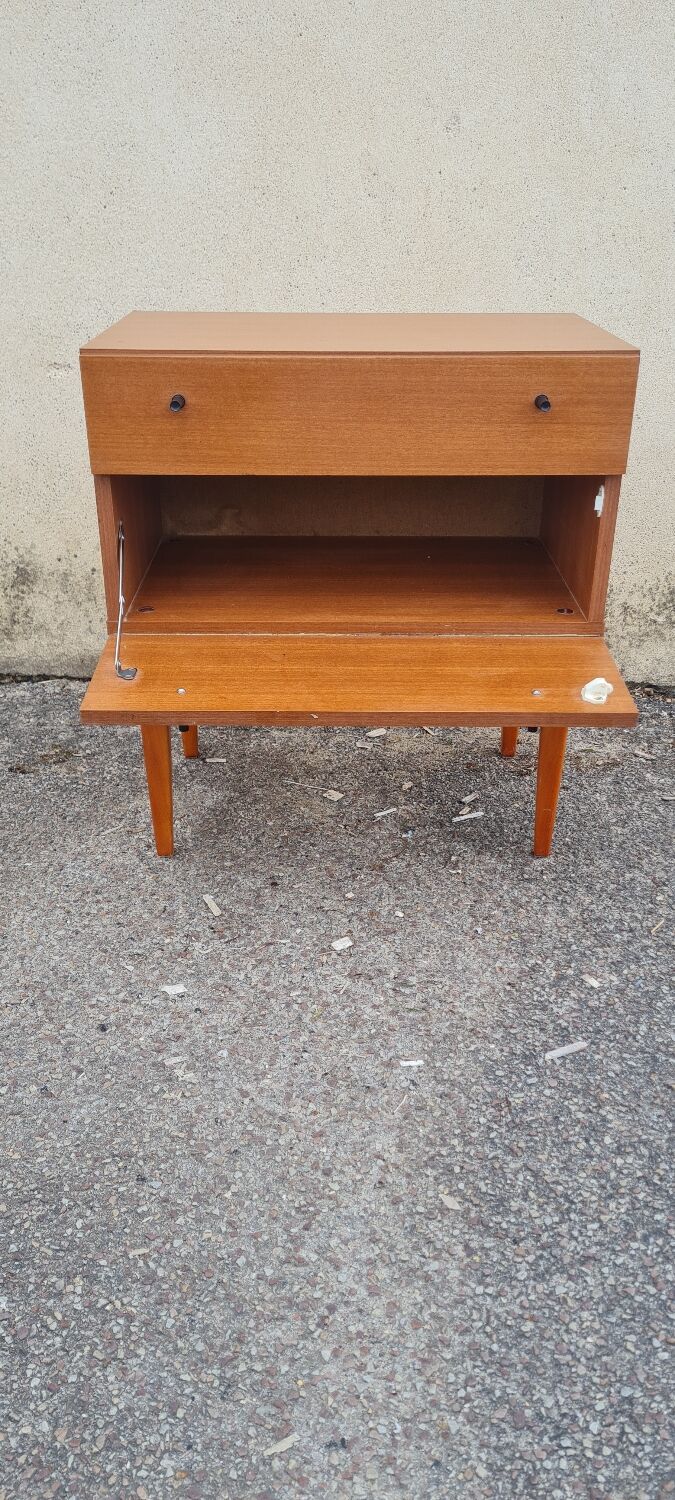 Scandinavian bedside table 1970