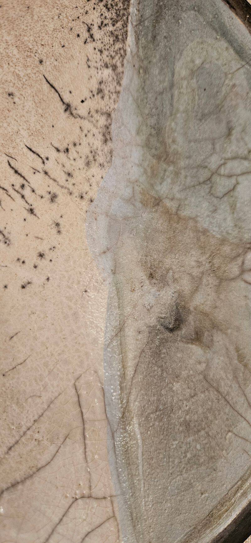 Oblong Raku Bowl Signed Anne Braut