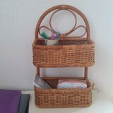 Rattan wall or table shelf