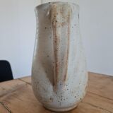 Glazed stoneware pitcher