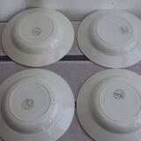 set of 8 ceramic plates "butterflies"
