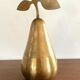 Void pear pocket vintage brass
