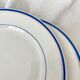 2 antique porcelain dessert plates in the Empire style, 19th century