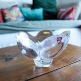 Orrefors Sweden Crystal Flower Bowl
