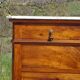 Ancienne commode Louis Philippe en noyer marbre blanc