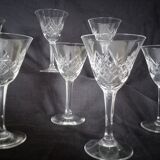 Set of 11 Villeroy & Boch crystal aperitif glasses