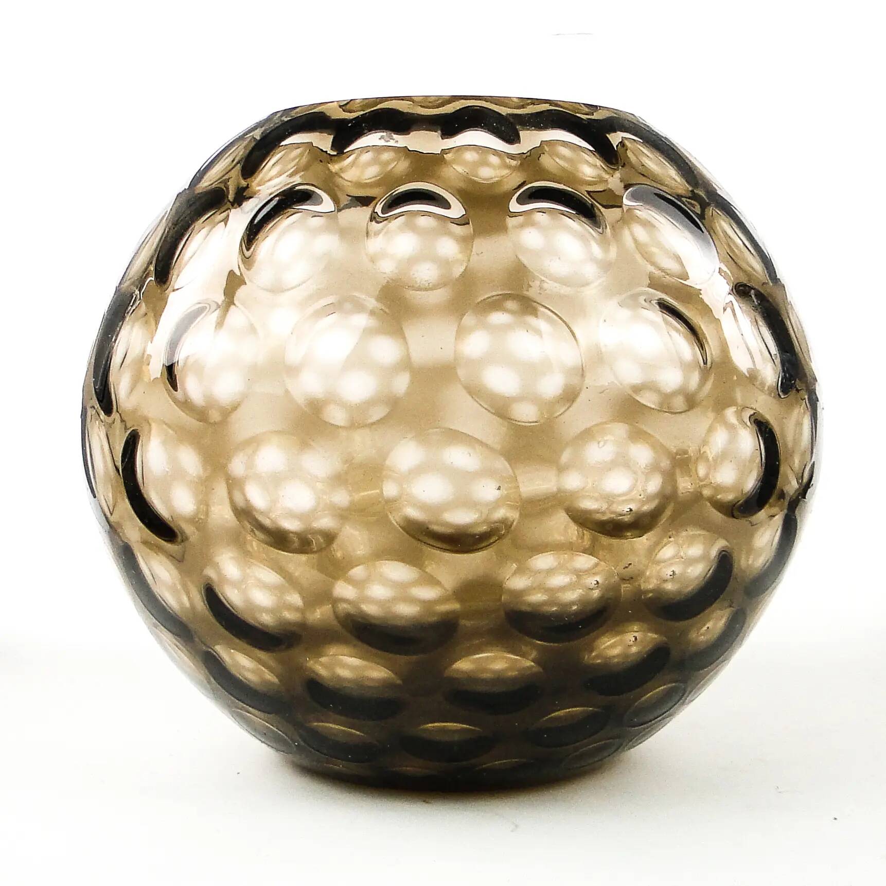 Mid-century modern vase, glass, Czechoslovakia, 1950s