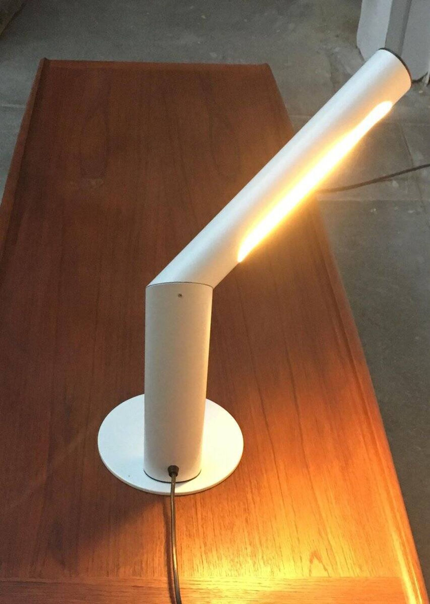 Lampe de table minimaliste en métal allemand de Brendel Leuchten, années 1970