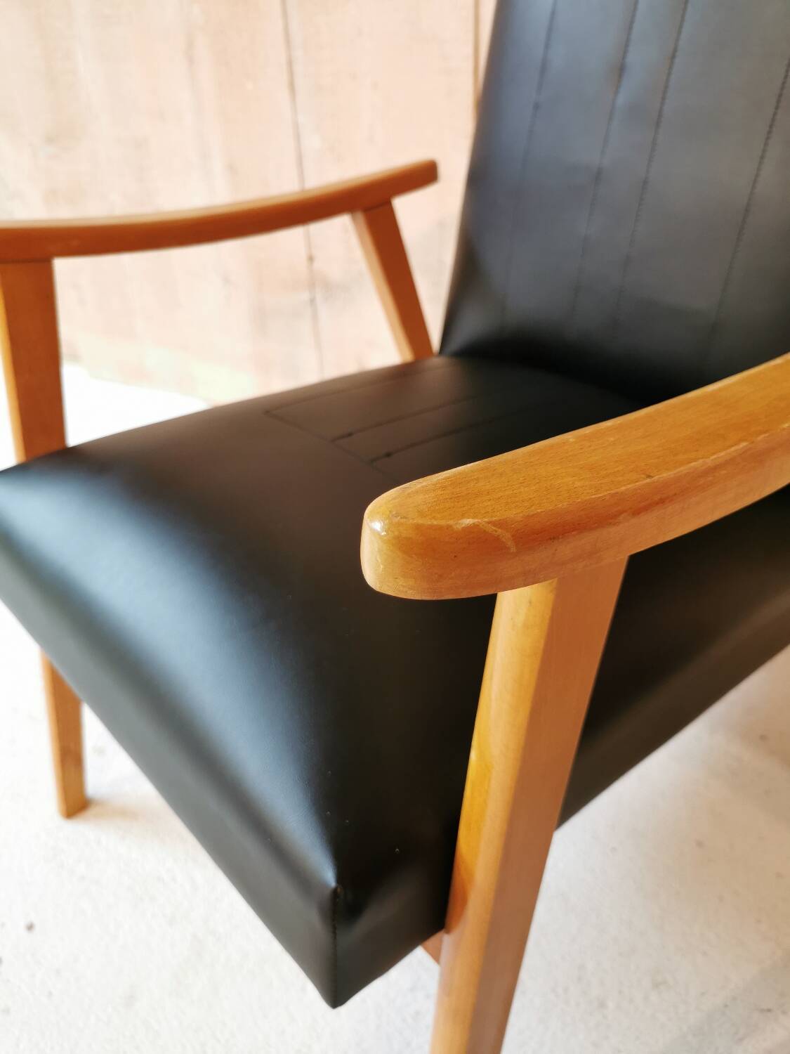 Fauteuil en skaï