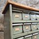 Commode industrielle vert olive