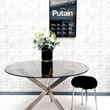 70s Glass roundtable