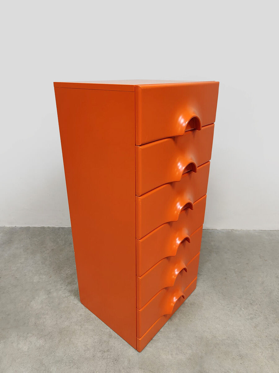 Vintage rare Space Age Quadro chest of drawers Jurgen Lange Schönbuch