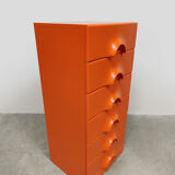 Vintage rare Space Age Quadro chest of drawers Jurgen Lange Schönbuch