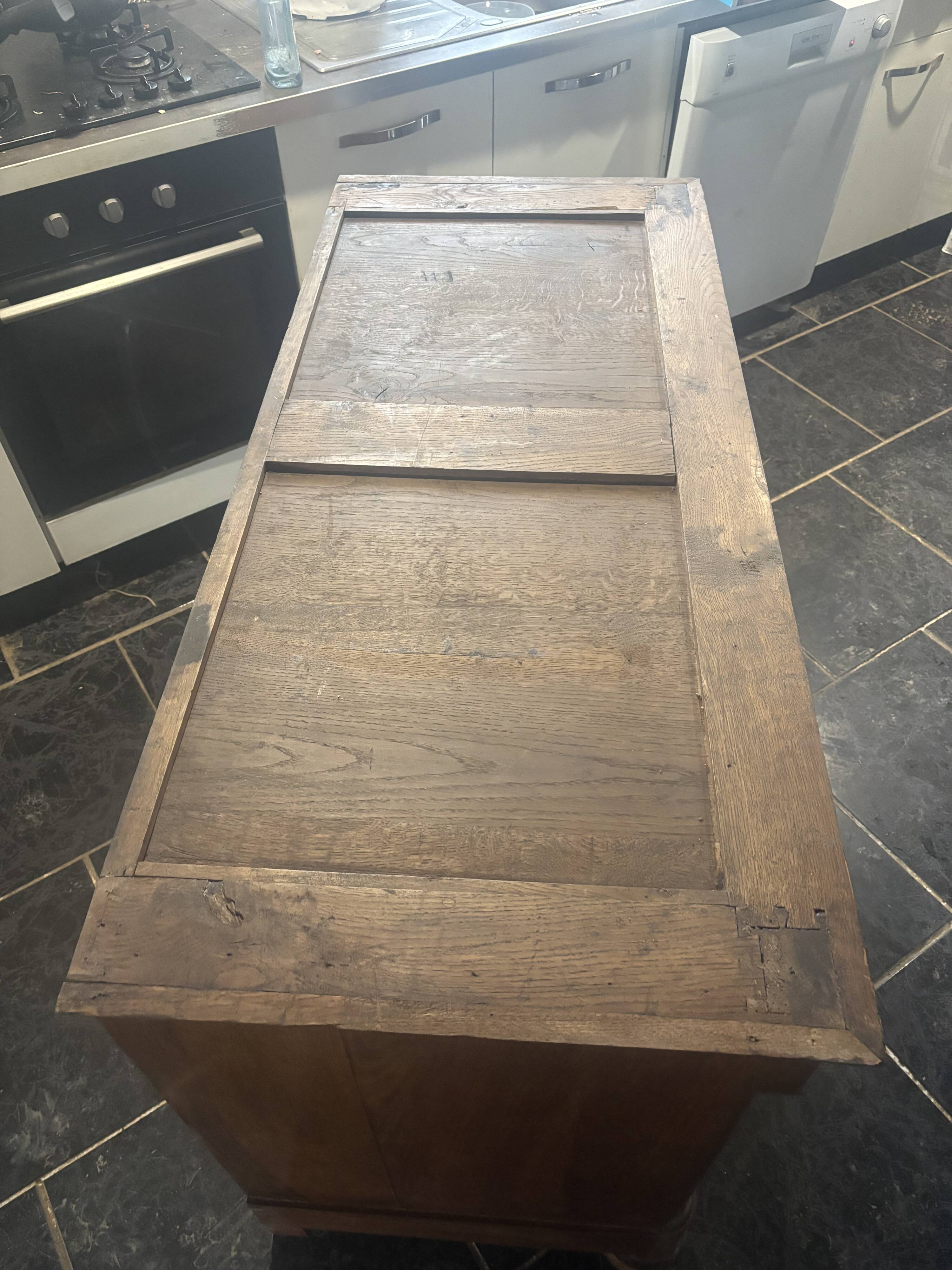 Buffet Empire early 19th century – Black stone top – Finished back