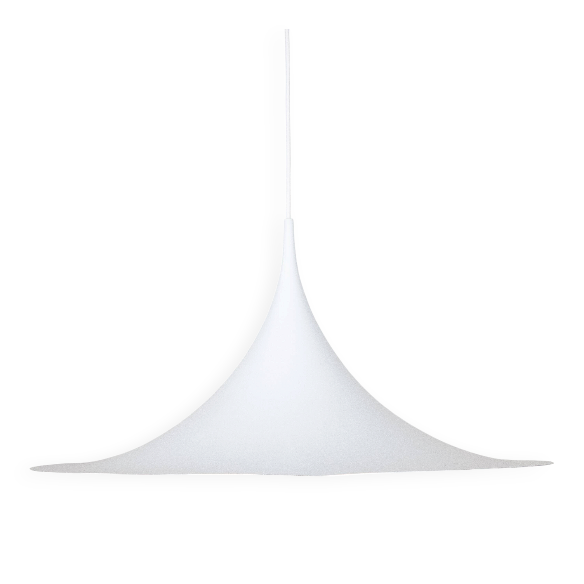 Danish vintage Semi pendant lamp by Bonderup and Thorup, 1968